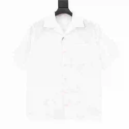Prada Camisa Prada PRD 23SS Poplin Bermuda Oscuro Manga Corta