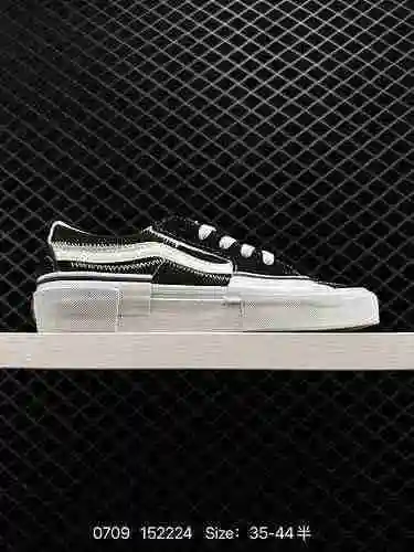 2. Sincronización oficial de la versión correcta ‼️ Vans Sk8 Low Reconstru Deconstruction Black and 