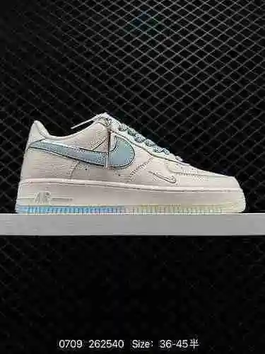 2 Nivel de empresa Nike Air Force Low Air Force One Zapatos de tabla informales con parte superior b
