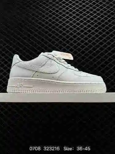 8 Bienestar Nike Air Force Low Air Force One zapatilla casual de caña baja. El rendimiento de amorti