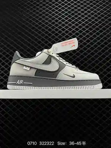 Nike Air Force Nuevo color a juego Air Force Low Top # Horma original hecha de cartón original para 
