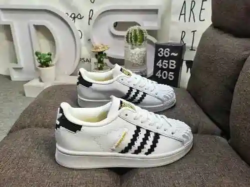 405DAdidas Clover Originals Superstar Shell Head Classic Versatile Casual Sports Board Shoes High De