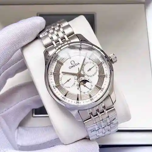 Reloj Omega para hombre combinado con movimiento mecánico original completamente automático Caja de 