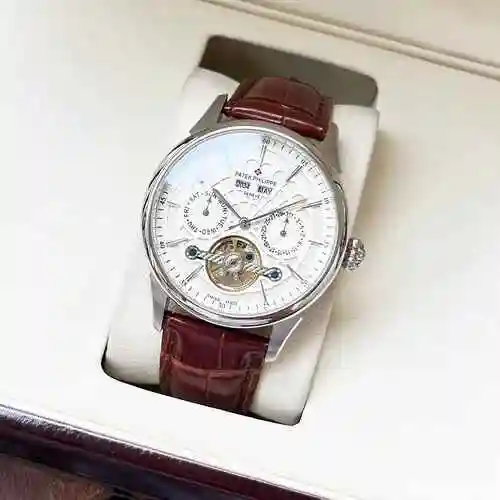 Reloj Patek Philippe para hombre combinado con movimiento mecánico original completamente automático