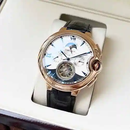 Reloj Cartier para hombre combinado con movimiento mecánico original completamente automático Caja d