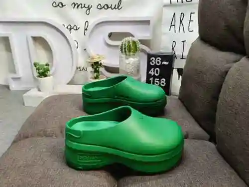 158Dadidas Adifom Stan Mule Clover Thick Sole Casual Slippers Elevated Shoes Summer Comfortable, Non