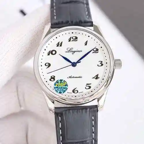 Reloj Longines para hombre con movimiento mecánico original totalmente automático, caja de acero de 