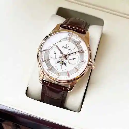 Reloj Omega para hombre combinado con movimiento mecánico original completamente automático Caja de 