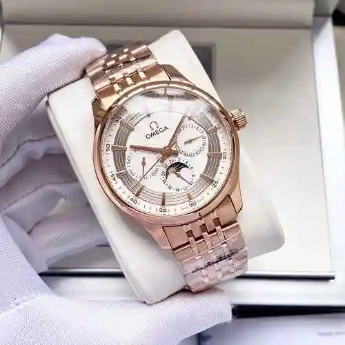 Reloj Omega para hombre combinado con movimiento mecánico original completamente automático Caja de 