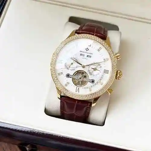 Reloj Patek Philippe para hombre combinado con movimiento mecánico original completamente automático