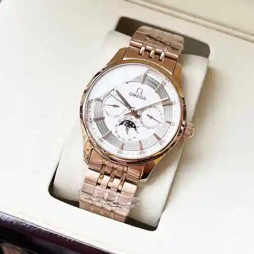 Reloj Omega para hombre combinado con movimiento mecánico original completamente automático Caja de 