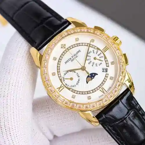 Reloj Patek Philippe para hombre combinado con movimiento mecánico original completamente automático