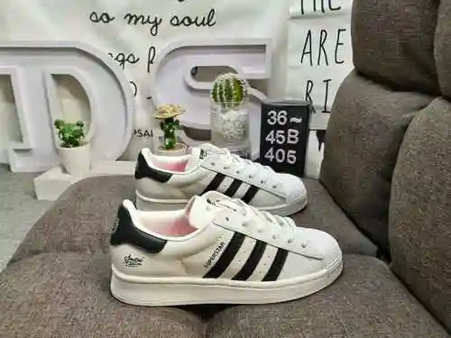 405DAdidas Clover Originals Superstar Shell Head Classic Versatile Casual Sports Board Shoes High De