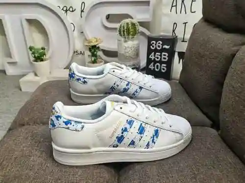 405DAdidas Clover Originals Superstar Shell Head Classic Versatile Casual Sports Board Shoes High De