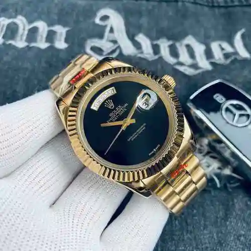 Reloj Rolex para hombre combinado con movimiento mecánico original completamente automático Caja de 
