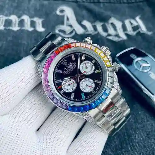 Reloj Rolex para hombre combinado con movimiento mecánico original completamente automático Caja de 
