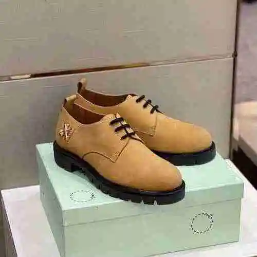 OFF WHITE 1650500OFF Zapatos de cuero para hombre de última moda 38-44