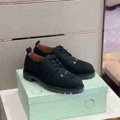 OFF WHITE 1650500OFF Últimos zapatos de cuero para hombres de negocios 38-44