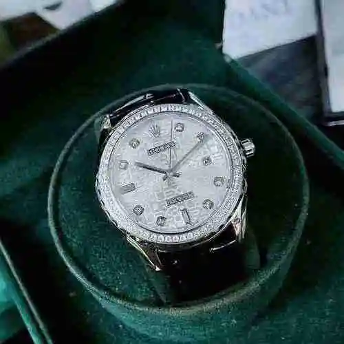Reloj Rolex para hombre combinado con movimiento mecánico original completamente automático Caja de 