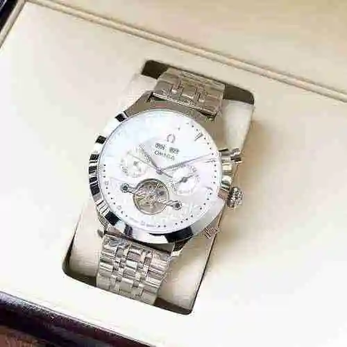 Reloj Omega para hombre combinado con movimiento mecánico original completamente automático Caja de 