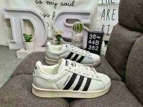362DAdidas Clover Originals Superstar Shell Head Classic Versatile Casual Sports Board Shoes Made wi