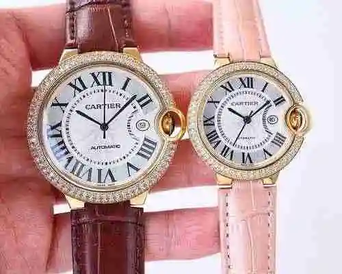 Reloj Cartier par de relojes emparejados con movimiento mecánico completamente automático original C