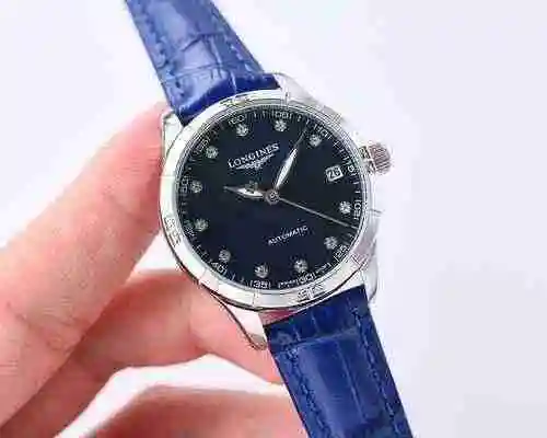 Reloj Longines para mujer con movimiento mecánico original totalmente automático, caja de acero de p