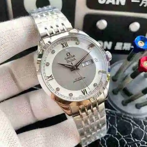 Reloj Omega para hombre combinado con movimiento mecánico original completamente automático Caja de 