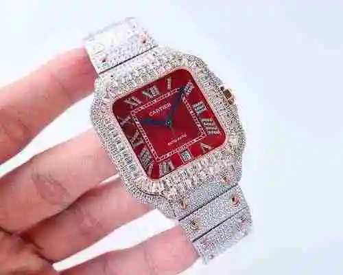 Reloj Cartier para hombre combinado con movimiento mecánico original completamente automático Caja d