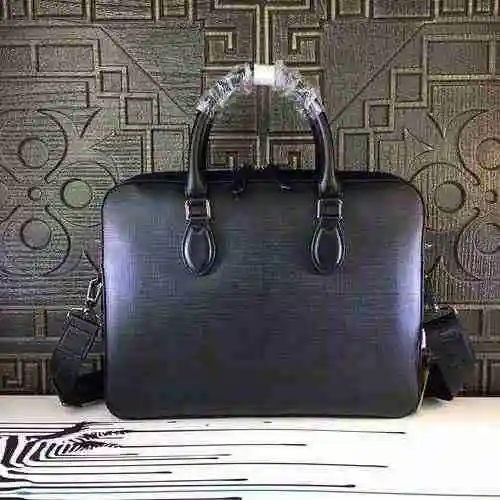 El maletín masculino adopta una bolsa de regalo de entrega de alta calidad de piel de vaca original 