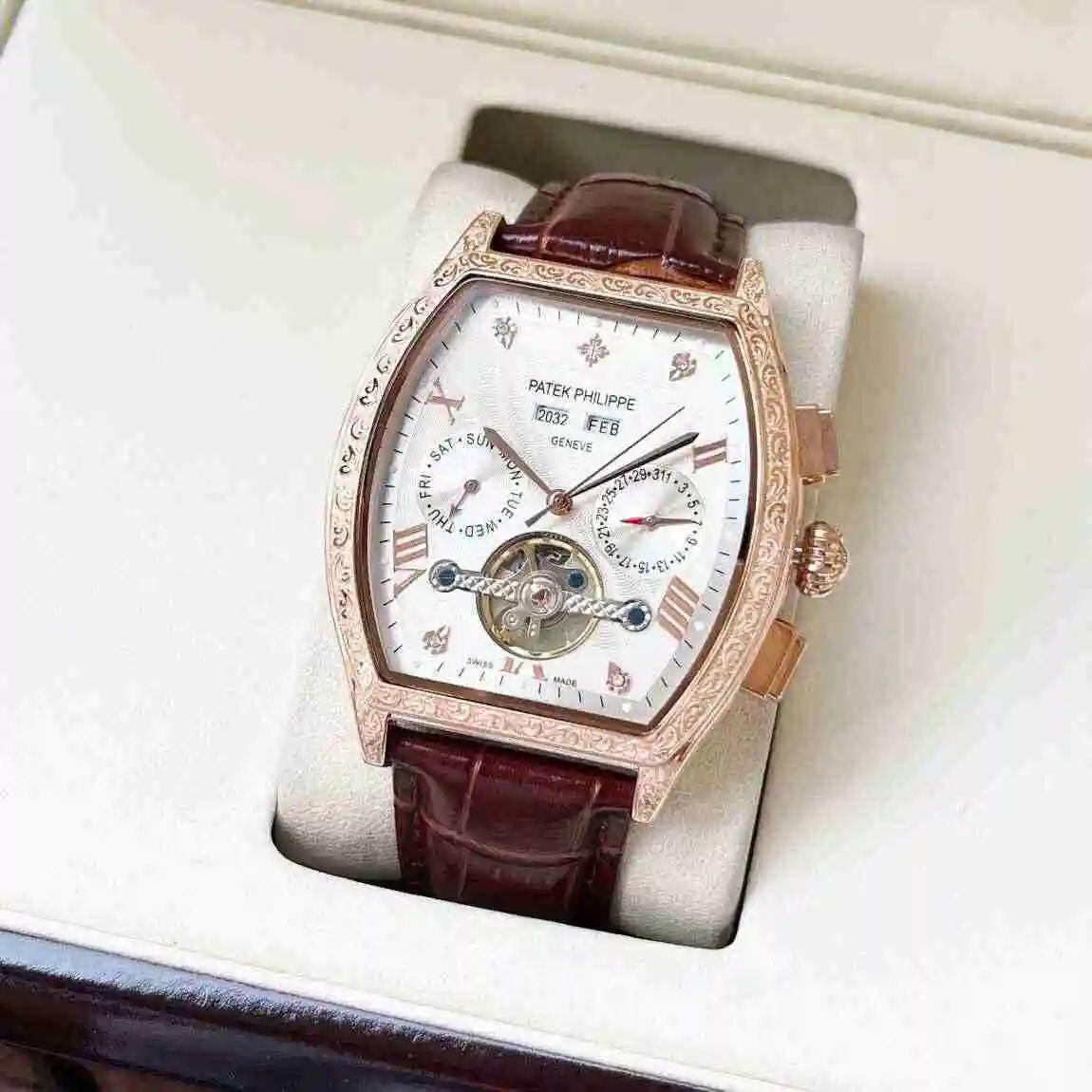 Reloj Patek Philippe para hombre combinado con movimiento mecánico original completamente automático