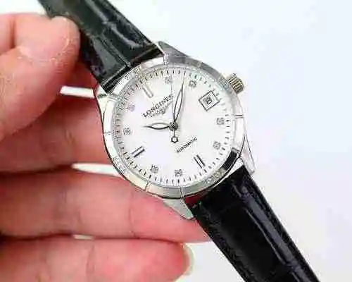 Reloj Longines para mujer con movimiento mecánico original totalmente automático, caja de acero de p