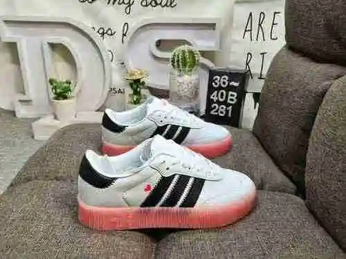 281DAdidas clover SAMBAROSE W thick sole sponge shoes versatile board shoes casual shoes