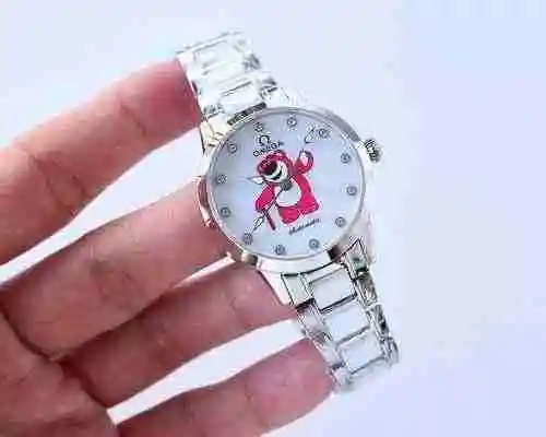 Reloj Omega para mujer combinado con movimiento mecánico original completamente automático Caja de a