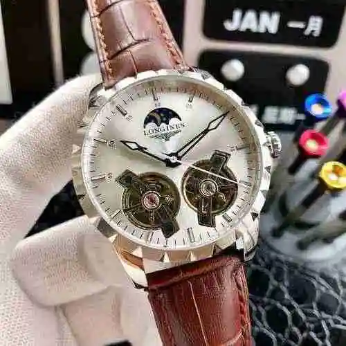 Reloj Longines para hombre combinado con movimiento mecánico original completamente automático Caja 