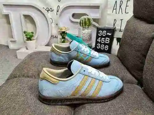 386DAdidas Handball Spezial Classic Retro Casual Board Shoes # All Shoes Made of Reversed Fur with C