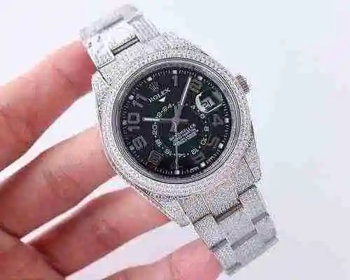Reloj Rolex para hombre combinado con movimiento mecánico original completamente automático Caja de 
