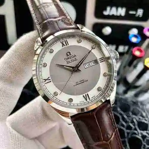 Reloj Omega para hombre combinado con movimiento mecánico original completamente automático Caja de 