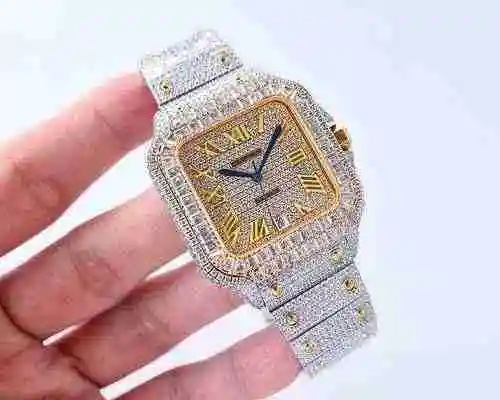 Reloj Cartier Reloj para hombre combinado con movimiento mecánico original completamente automático 