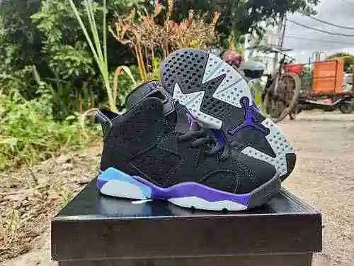 Zapato para niños Jordan 6 Nuevo color a juego 28-35