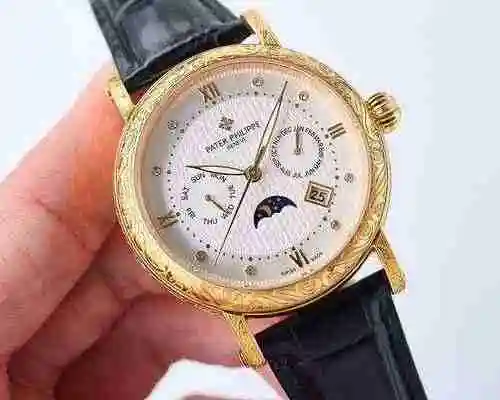 Reloj Patek Philippe para hombre combinado con movimiento mecánico original completamente automático
