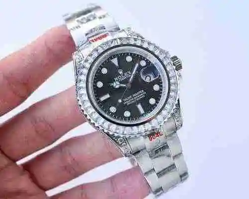 Reloj Rolex para hombre combinado con movimiento mecánico original completamente automático Caja de 