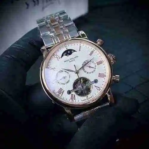 Reloj Patek Philippe para hombre combinado con movimiento mecánico original completamente automático
