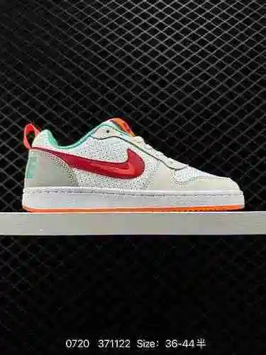 Nike/Nike Court Borough Low 2" Milk/Racer Blue/Volt" Zapatos deportivos informales de cuer
