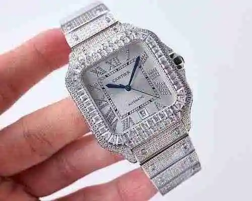 Reloj Cartier para hombre combinado con movimiento mecánico original completamente automático Caja d