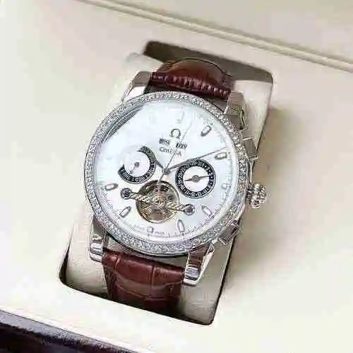 Reloj Omega para hombre combinado con movimiento mecánico original completamente automático Caja de 