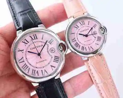 Reloj Cartier Pareja Reloj emparejado con movimiento mecánico original completamente automático Caja