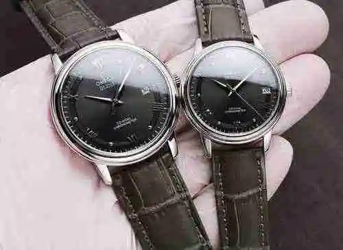 Reloj Omega Pareja Reloj emparejado con movimiento mecánico original completamente automático Caja d
