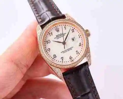 Reloj Rolex para mujer combinado con movimiento mecánico original completamente automático Caja de a