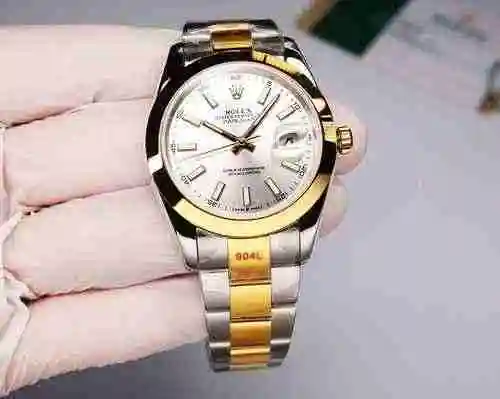 Reloj Rolex para hombre combinado con movimiento mecánico original completamente automático Caja de 